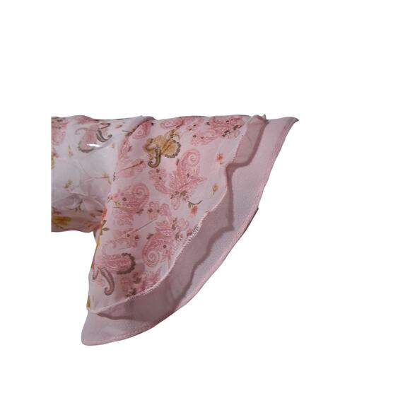 Y2K Vintage Rare RORY Sheer Ruffle Bell Sleeve Whimsical Fairycore Flowy Top - Picture 6 of 12